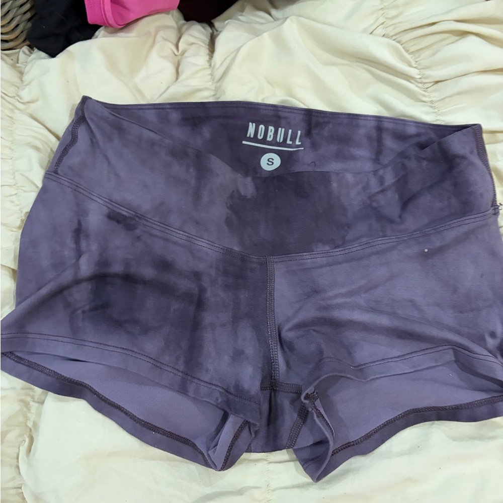NoBull Purple Tye Die shorts